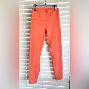 **EUC** Lululemon Wunder Under Leggings - Size 6 - High-Rise - Yoga - Coral